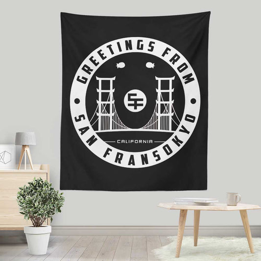Greetings from San Fransokyo - Wall Tapestry