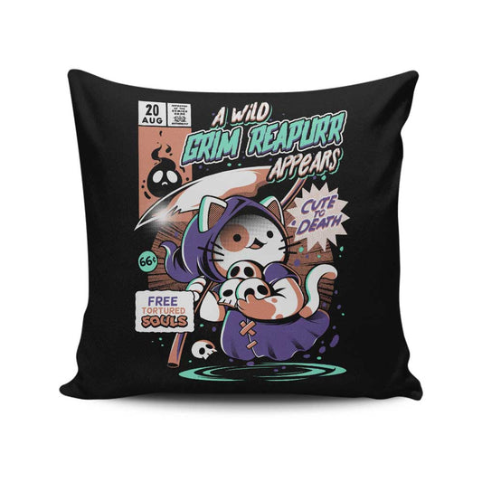 Grim Reapurr - Throw Pillow