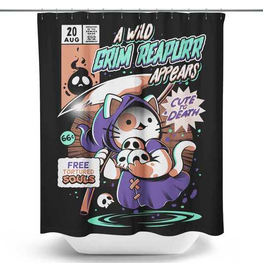 Grim Reapurr - Shower Curtain