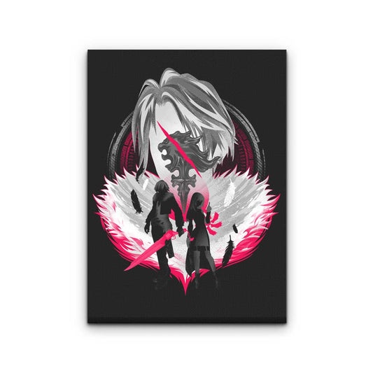 Gunblade Silhouette - Canvas Print