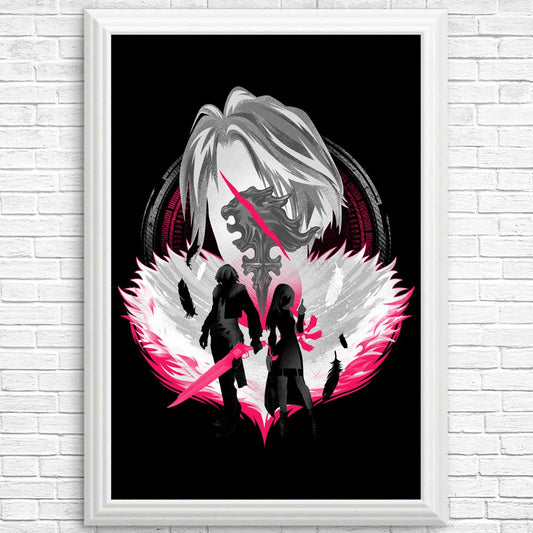 Gunblade Silhouette - Posters & Prints