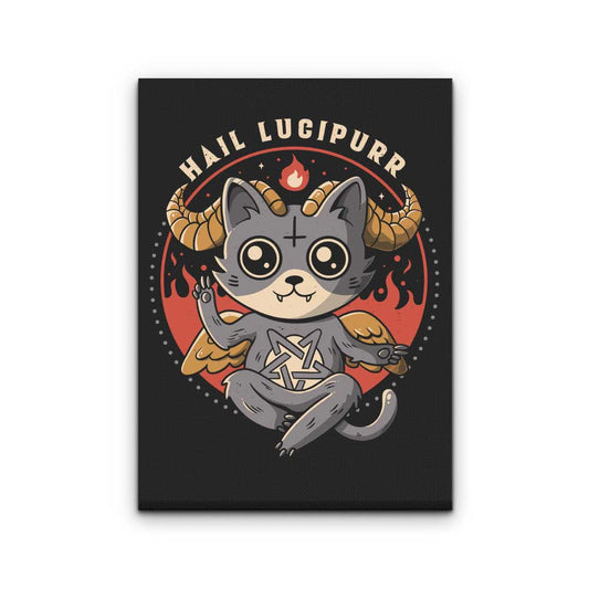 Hail Lucipurr - Canvas Print