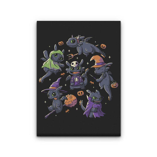 Halloween Dragons - Canvas Print
