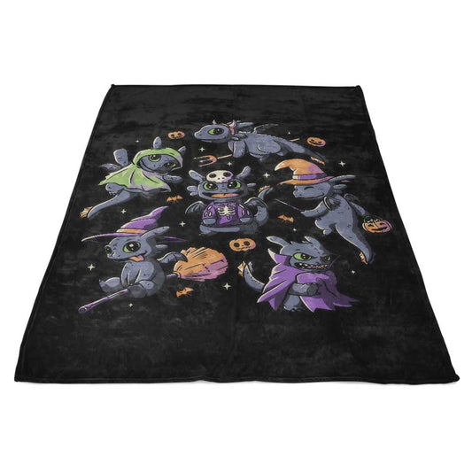 Halloween Dragons - Fleece Blanket
