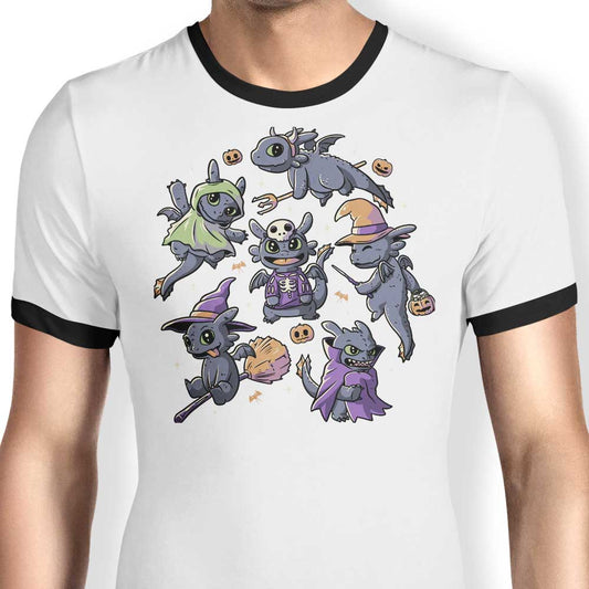 Halloween Dragons - Ringer T-Shirt