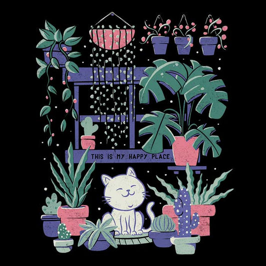 Happy Place - 3/4 Sleeve Raglan T-Shirt