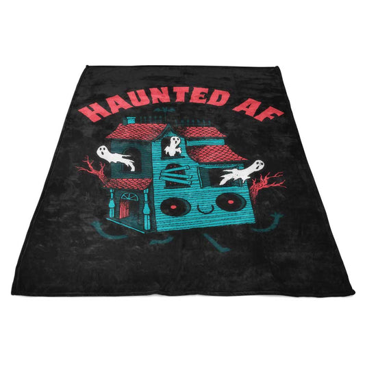 Haunted AF - Fleece Blanket