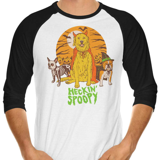 Heckin Spoopy - 3/4 Sleeve Raglan T-Shirt