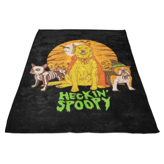 Heckin Spoopy - Fleece Blanket