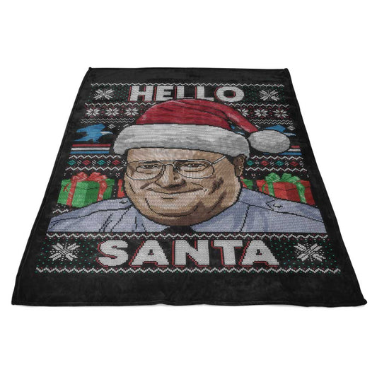 Hello Santa Sweater - Fleece Blanket