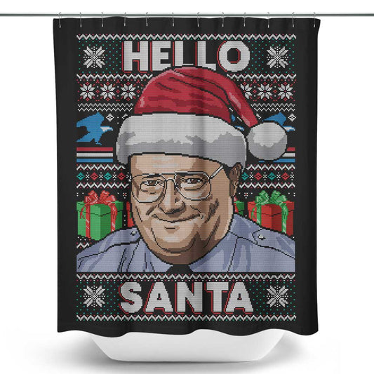 Hello Santa Sweater - Shower Curtain