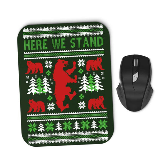 Here We Knit - Mousepad