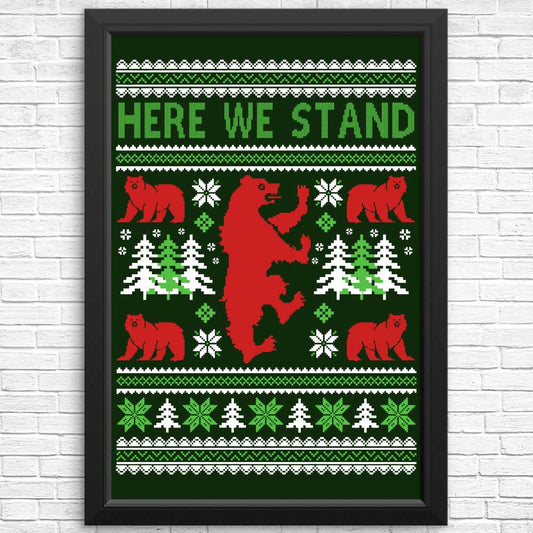 Here We Knit - Posters & Prints