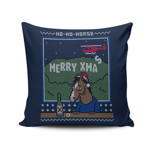 Ho Ho Horse - Throw Pillow