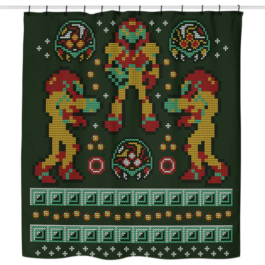 Holiday on Zebes - Shower Curtain