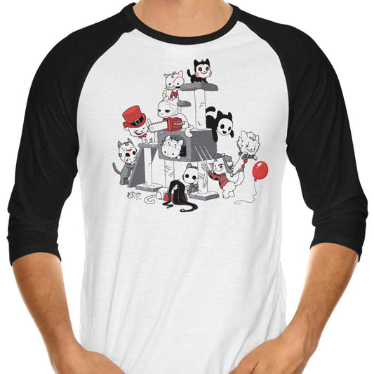 Horror Cats - 3/4 Sleeve Raglan T-Shirt