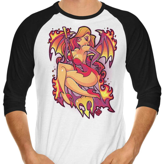 Hot as Hell - 3/4 Sleeve Raglan T-Shirt