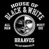 House of Black and White - Throw Pillow