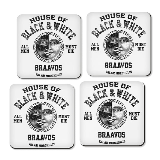 House of Black and White (Alt) - Coasters