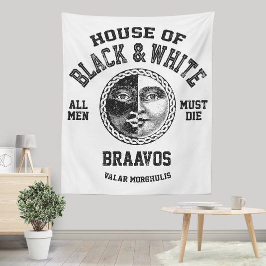 House of Black and White (Alt) - Wall Tapestry