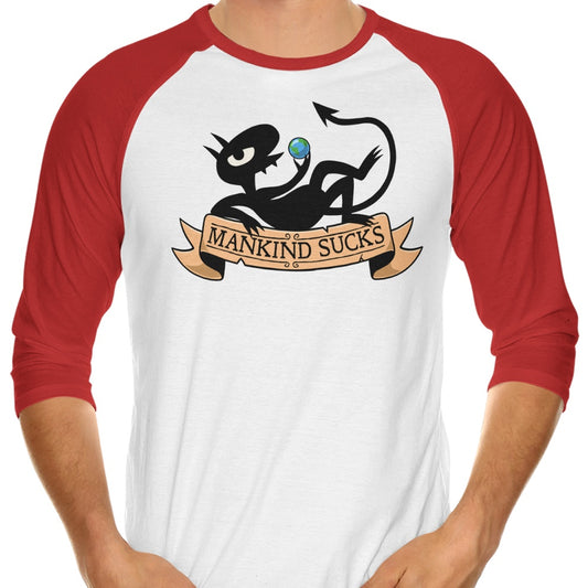 Humanity Sucks - 3/4 Sleeve Raglan T-Shirt