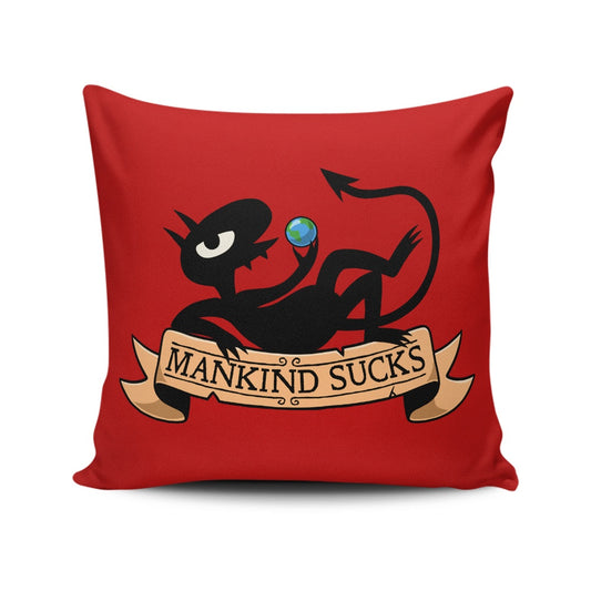 Humanity Sucks - Throw Pillow