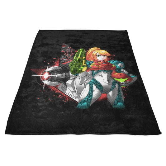 Hunter at Night - Fleece Blanket