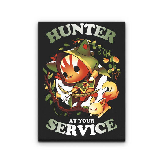 Hunter at Your Service - Canvas Print