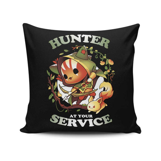 Hunter at Your Service - Throw Pillow