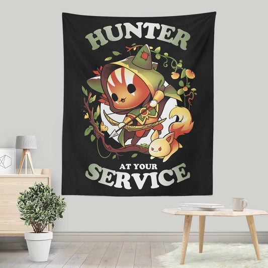 Hunter at Your Service - Wall Tapestry