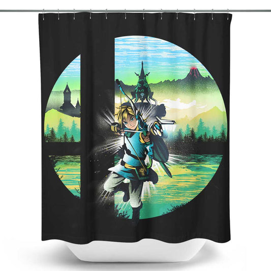 Hylian Smash - Shower Curtain