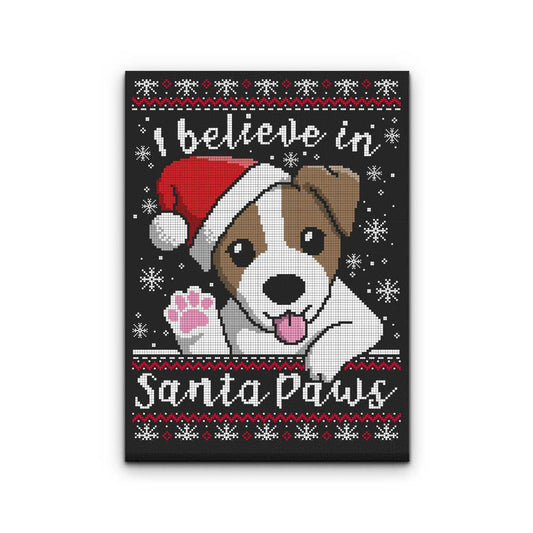 I Believe in Santa Paws - Canvas Print