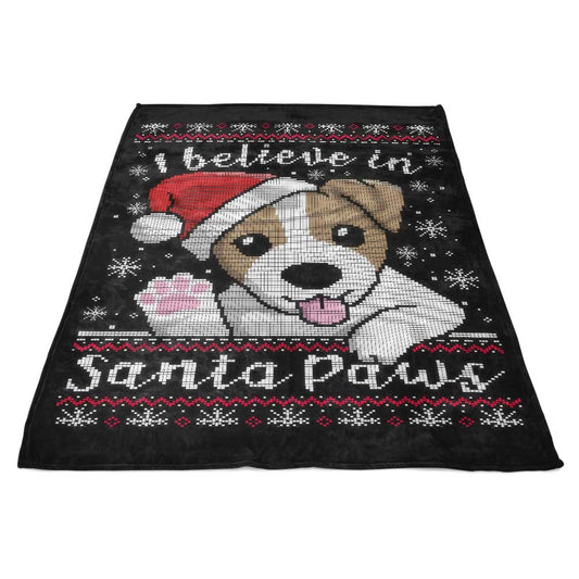 I Believe in Santa Paws - Fleece Blanket