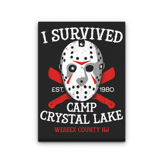 I Survived Camp Crystal Lake - Canvas Print
