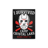 I Survived Camp Crystal Lake - Metal Print