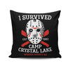 I Survived Camp Crystal Lake - Throw Pillow
