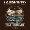 I Survived Isla Nublar - Metal Print