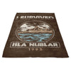 I Survived Isla Nublar - Fleece Blanket