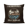 I Survived Isla Nublar - Throw Pillow