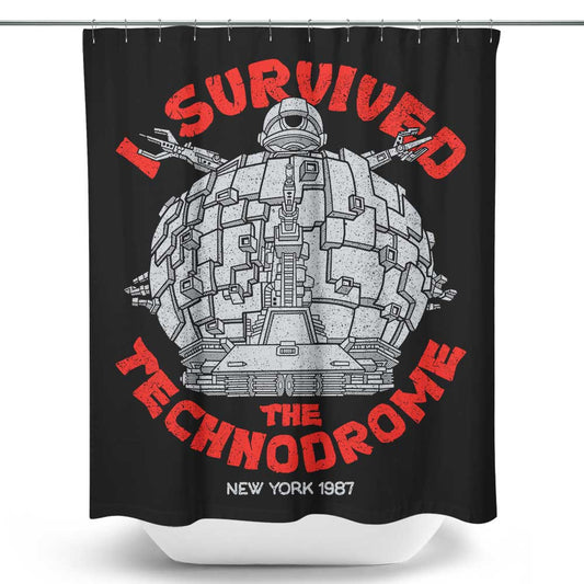 I Survived the Technodrome - Shower Curtain