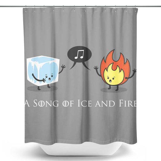 Ice and Fire Duet - Shower Curtain