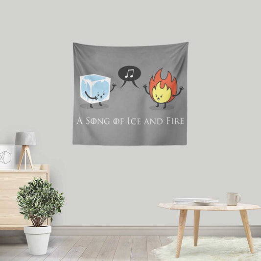 Ice and Fire Duet - Wall Tapestry