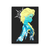 Ice Princess Silhouette - Canvas Print