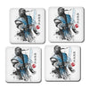 Ice Warrior Sumi-e - Coasters