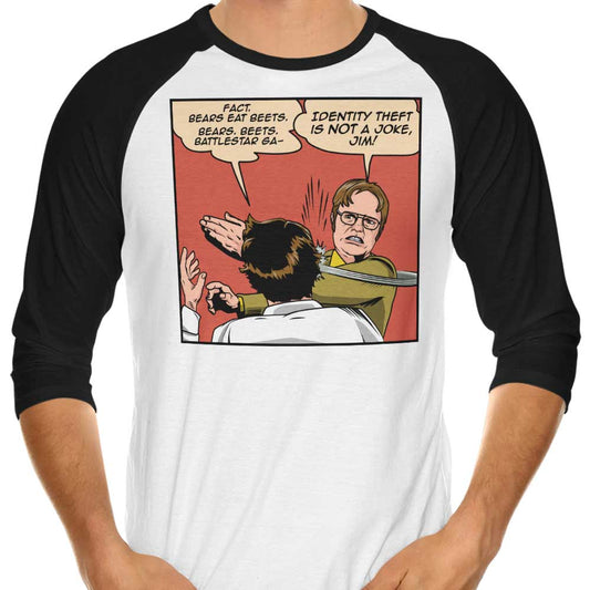 Identity Slap - 3/4 Sleeve Raglan T-Shirt