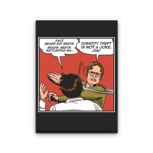Identity Slap - Canvas Print