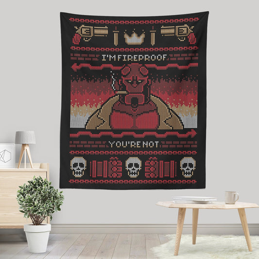 I'm Fireproof - Wall Tapestry