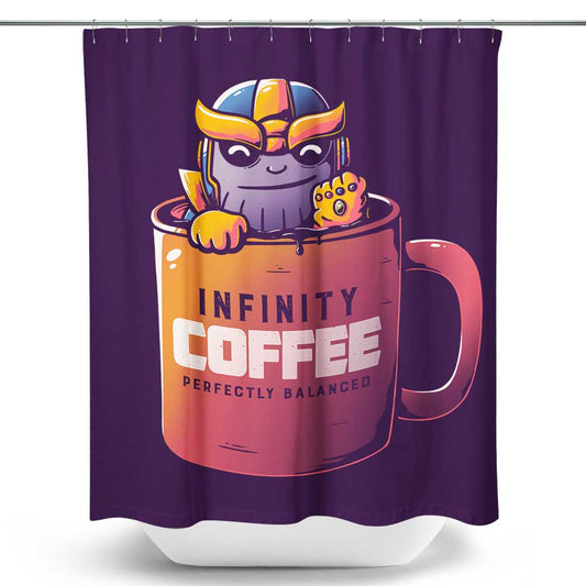 Infinity Coffee - Shower Curtain