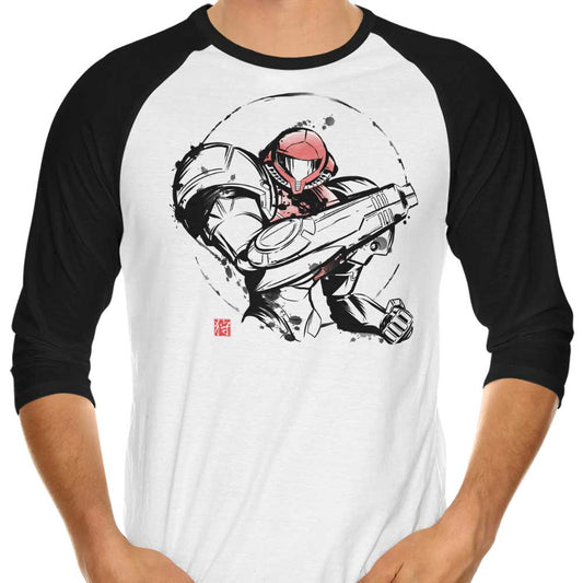 Ink Power Suit - 3/4 Sleeve Raglan T-Shirt