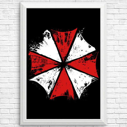Inked Umbrella - Posters & Prints